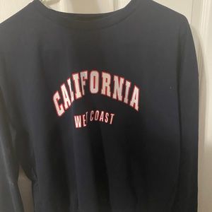 SHEIN California west coast long sleeve/ crew neck